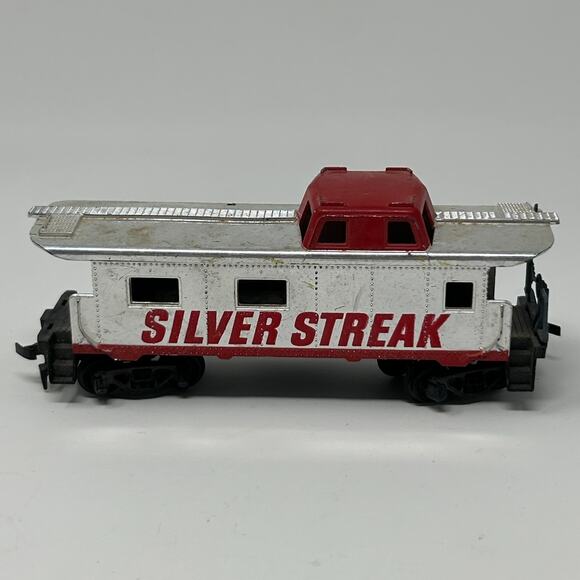 Silver Streak Caboose HO Gauge Scale Model Train Railway Railroad Tyco - Picture 2 of 10